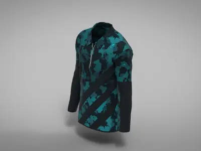 Military Outfit - T-shirt Low-poly 3D model buy