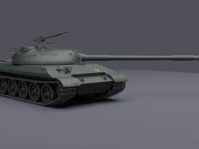 WZ-113 chinese heavy tank 3D model