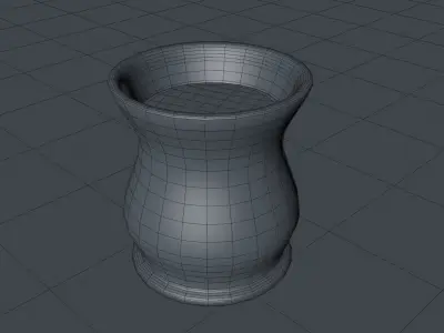 Vase with wine 3D model