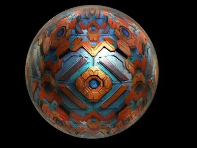 PBR Sci-Fi Seamless Realistic Material SBSAR 4k Texture 026 Texture