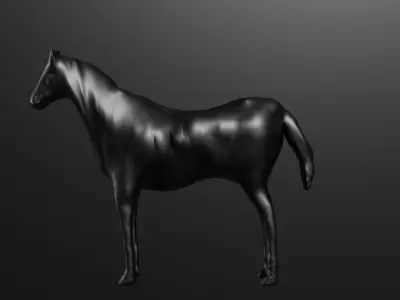 Horse Free low-poly 3D model get