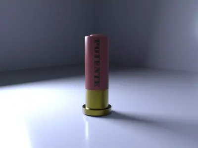  Shotgun cartridge-fan art  Free low-poly 3D model