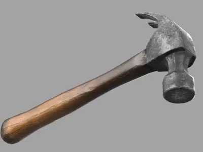 Game Ready Hammer Low-poly 3D model