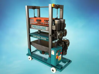 Industrial Machine 3D model 05 Low-poly 3D model