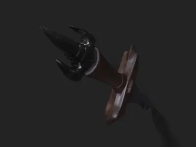 Demon Sword Free low-poly 3D model