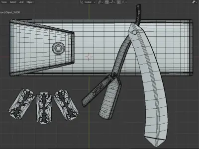 Razor Low-poly 3D model