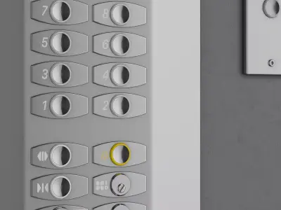 OTIS Gen 2 Elevator Free low-poly 3D model