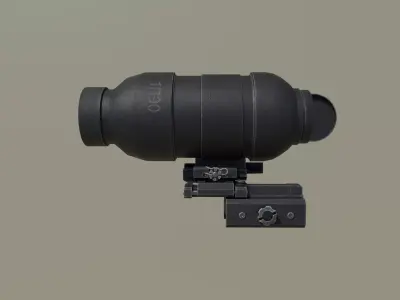 1P90 Scope Magnifier Low-poly 3D model