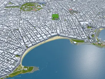 Montevideo Uruguay 3D model