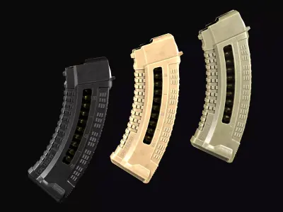 FAB Defense Ultimag 30 round magazine AK  AKM Low-poly 3D model