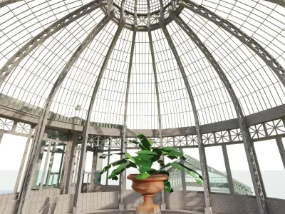 Glass building-Commercial building-building classic 3D model get