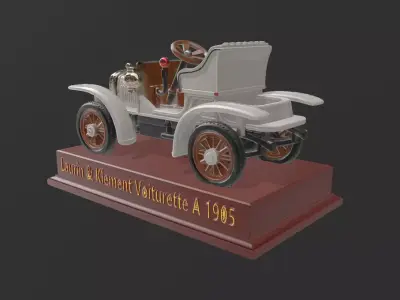 COCHE Laurin  Klement Voiturette A 1905 COLECCION VINTAGE 3D print model