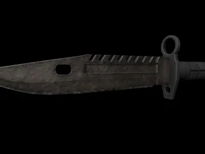 GAME READY - BAYONET KNIFE - ASSET Low-poly 3D model