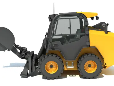 Skid Steer Stump Grinder Cutter 3D model purchase