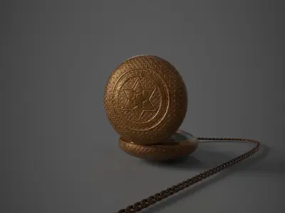 Old Pocket Watch 3D model