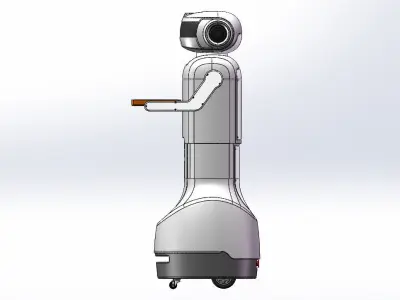Service robot 3D model purchase