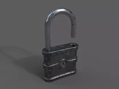 Old Padlock Low-poly 3D model purchase