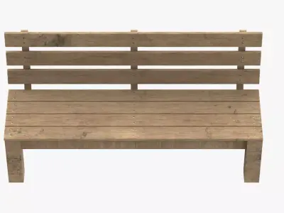 Park Bench 01 3D model