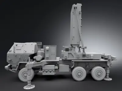 AN TPQ53 Radar scale model 3D print model