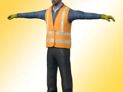 Construction Worker  3D model