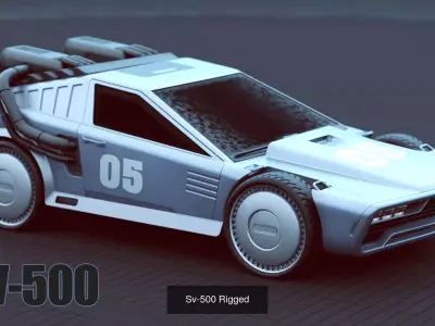 SCI-FI VEHICLES COLLECTION 02 3D Model Pack