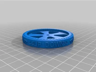 Ultimate Ender 3 Bed Leveling knob with up down 3D model