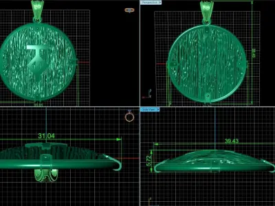  Slavic Amulet rune God Kryshen in Svarog Circle 1223 3D print model