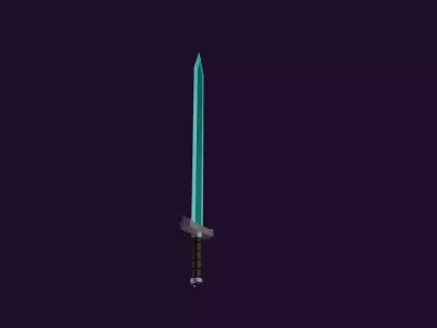 Mighty Sword Low-poly 3D model purchase