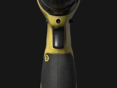 Hand Drill PBR Game-Ready Low-poly 3D model