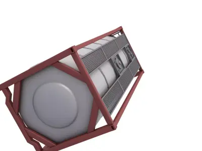  Fluid Tank Container 3D model