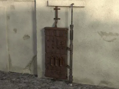 Star Wars Wall Parts 1 - The Imperial Entrance Heater 1-12 scale 3D print model