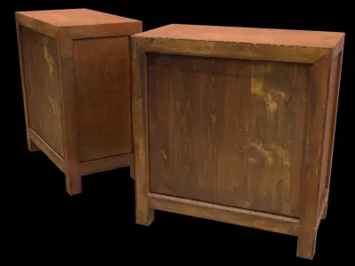 Chinese Furniture Low-poly 3D model