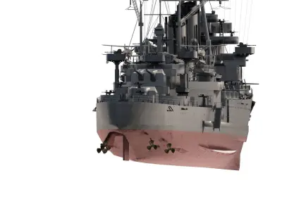 IMPERIAL JAPANESE NAVY CRUISER WW2 3D model