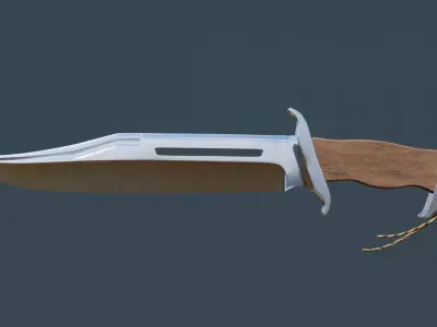 Soldiers Knife Low-poly 3D model
