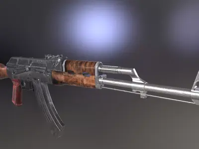 Modular AK-47 Rifle 3D model