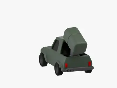 Military Truck 3D Illustration 3D model