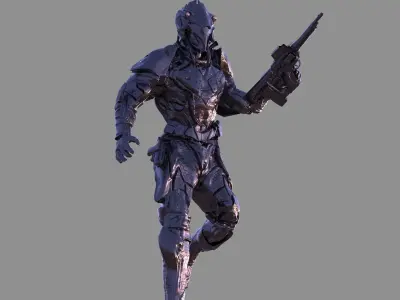 Syria modern armor suit 3D model