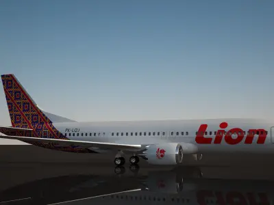 Lion Air Boeing 737 MAX  8 3D model