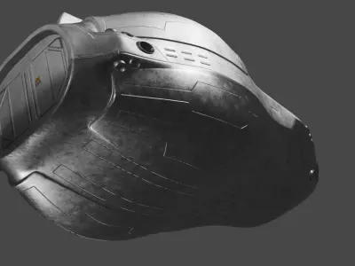Scifi Futuristic SpaceShip  3D model