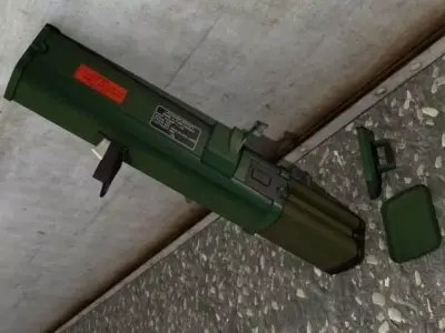 M202A1 FLASH Low-poly 3D model