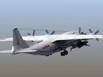 Shaanxi Y-8E Cub Drone Carrier 3D model