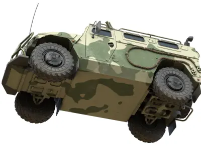 GAZ 2330 Tigr HMMWV Low-poly 3D model