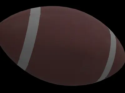 american football 3D model