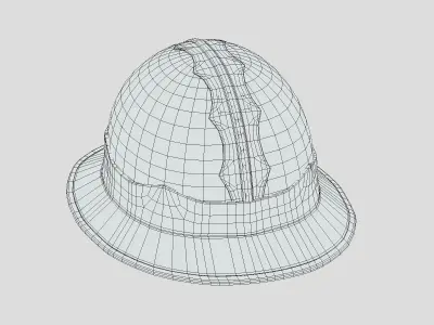 Medieval Helmet 08 Low Poly PBR Realistic Low-poly 3D model