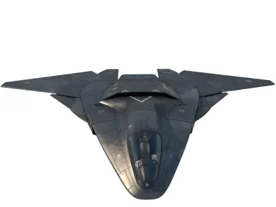  Concept futuristic fighter 