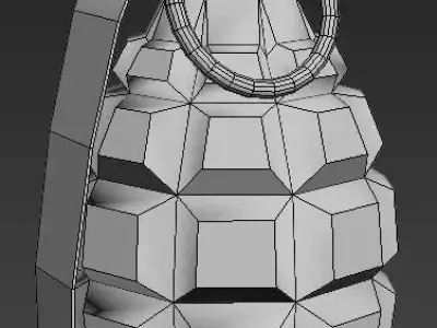 Simple Grenade Low-poly 3D model