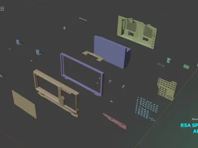 RSA Spectrum Analyzer 3D model