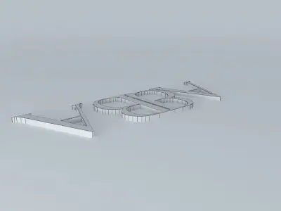 ABBA Logo Free 3D model