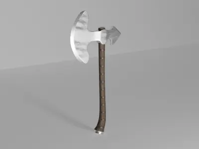 One-Handed Ax Low-poly 3D model