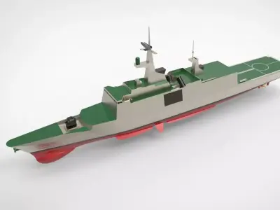 la fayette class frigate 3D model from CGTrader
